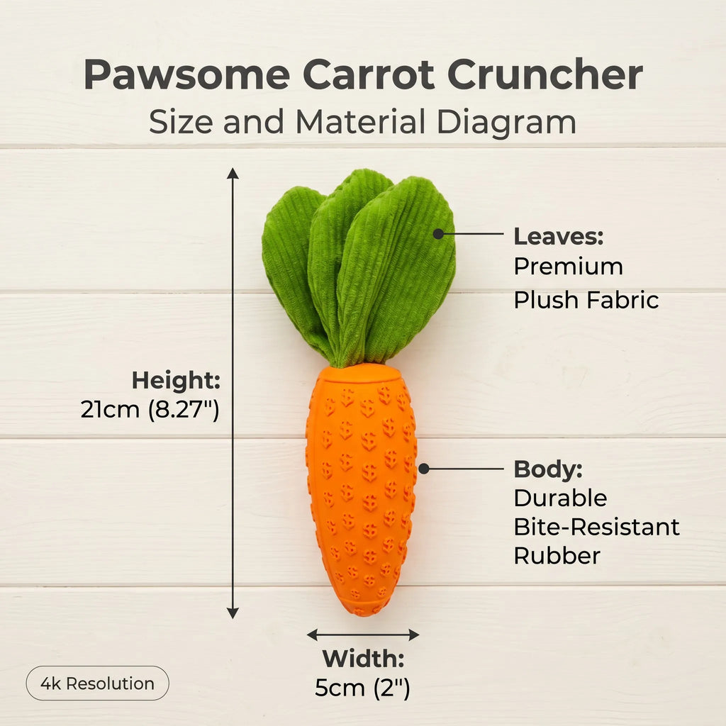 Size Guide & Material Breakdown - 21cm Height